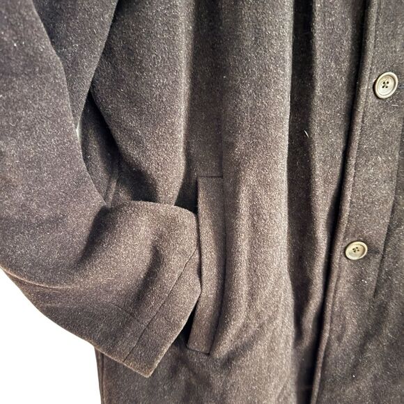 Banana Republic Men's Size XL Wool Cashmere Blend Over Coat Mid Length Button - Picture 3 of 12
